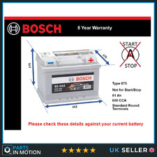 Car Battery S5004 Bosch 075