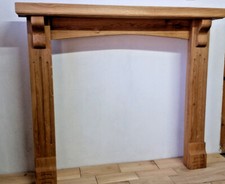 Oak fireplace surround –