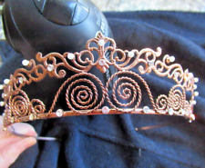 HEADDRESS BRIDAL TIARA 1970s BRIDE THE ALLEY COPPER WEDDING STAGE COSTUME