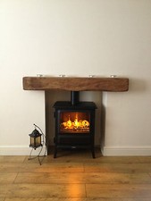OAK BEAM FIREPLACE MANTEL
