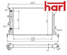 COOLANT RADIATOR 601 385 HART