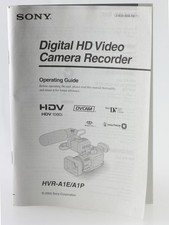 User Manual Sony Digital HD