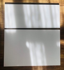 2 x High Gloss White Selsviken Drawer Front for IKEA Besta