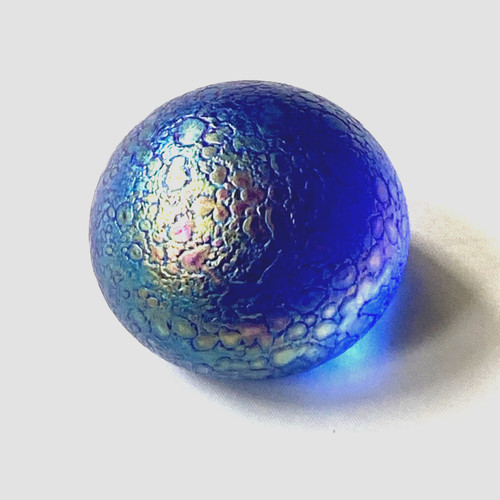 Iridescent blue glass - iridescent,