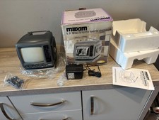 Vintage Maxim 5.5" TV AM/FM Radio Model MX11-07 Retro Gaming Boxed Looks Unsed
