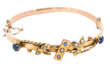 Vintage Yellow Gold Floral