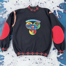 Vintage 90’s Paco Winter Sports Fleece Jumper - Size S/M - Black - RARE