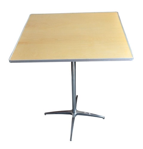 Wood square bistro table 30in - table,