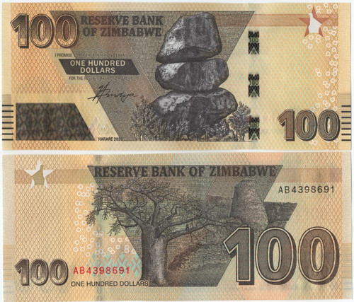 Zimbabwe 100 dollars - 100, 2020