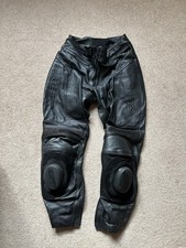 RST Motorbike Leather Trousers Women UK10 Colour Black