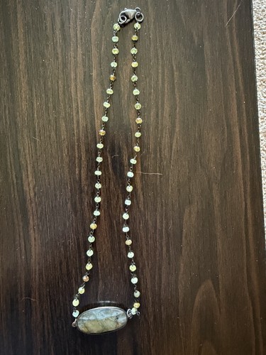 Jade green bead pendant - jade,
