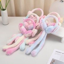 Cute Moving Rabbit Ears Earmuffs Children's Winter Plush Ear Protection Earmuffs