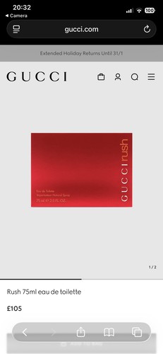 Perfume gucci rush 75ml eau - perfume,