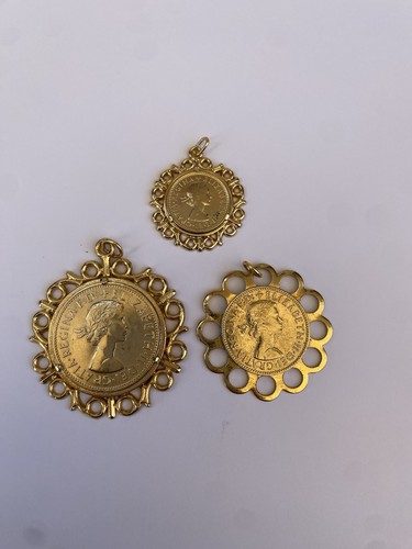 Vintage coin pendant bundle - pendant,