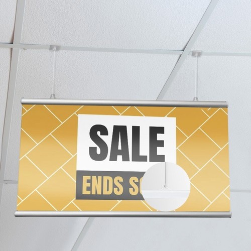 Silver aluminium poster - a1,