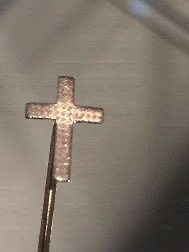 Stick pin silver cross jewelry - stick,