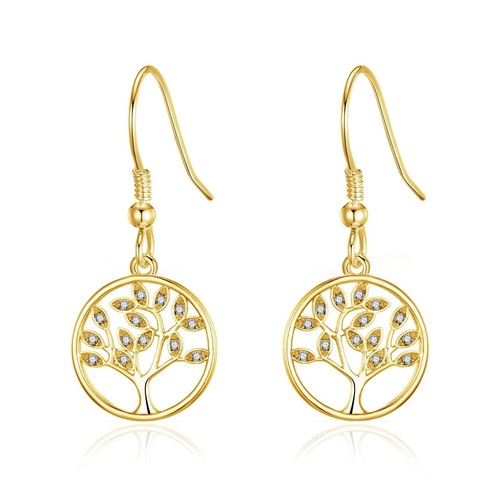 18k gold plated tree life - 18k,