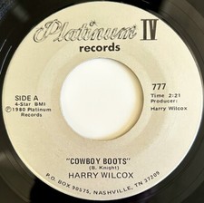 HARRY WILCOX "Cowboy Boots"