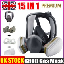 15-in 1 Suit Full Face Respirator For 6800 Gas mask Facepiece Painting Spraying