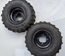 YAMAHA BANSHEE OEM REAR WHEELS + MAXXIS TYRES 18x9-8 -08-10  / MX / ATV