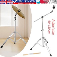 Adjustable Tornado Cymbal Boom Stand Double Braced Heavy Duty Straight Combo UK