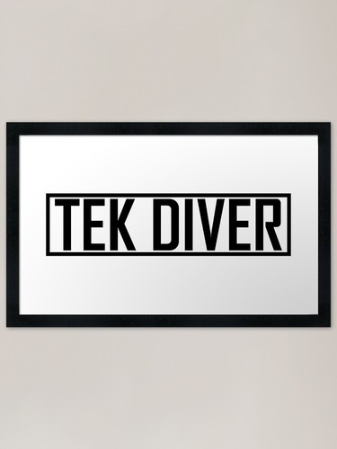 Tek diver framed art - tek,