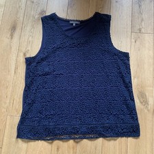 laura Ashley Top Ladies Blue