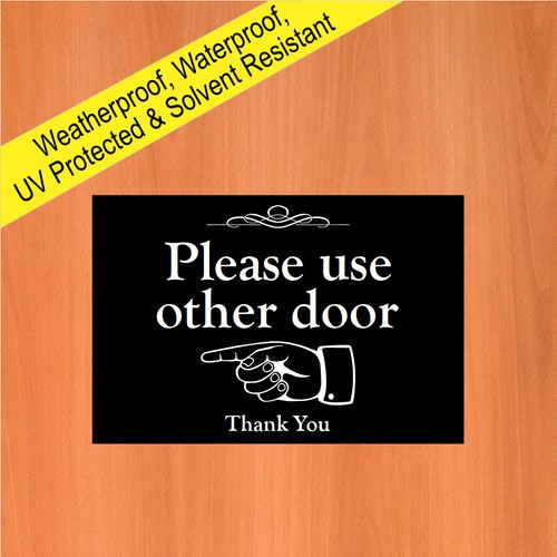 Please use other door - , white