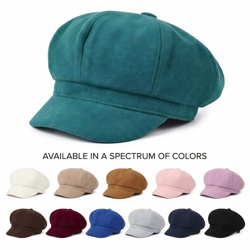 Ladies corduroy baker - boy, hat