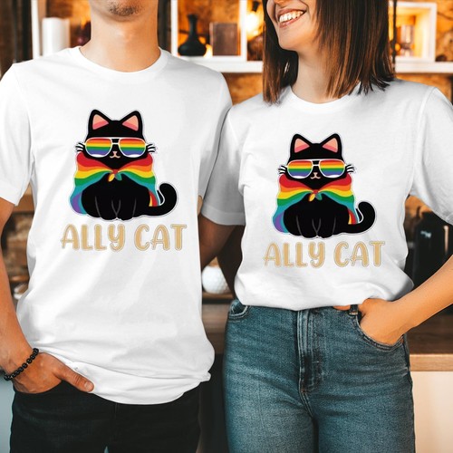Ally cat pride shirt funny - cat,
