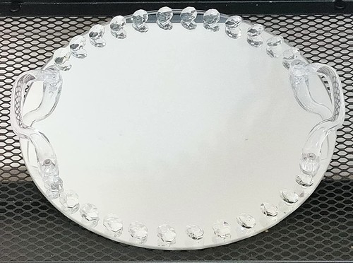 Round crystal beaded - beaded, glass
