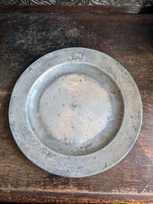 Antique English Pewter Plate