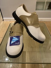 HI-TEC SYMPATEX Golf Shoes Size 4 UK White And Cream NEW