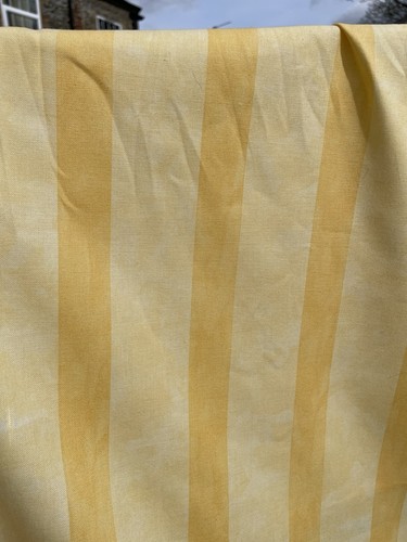 Metres yellow striped fabric - metres,