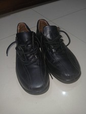 Hotter Men's Leather Shoes black UK Size 9 Dual Fitting System