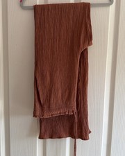 Zara M Ginger Brown Shirred