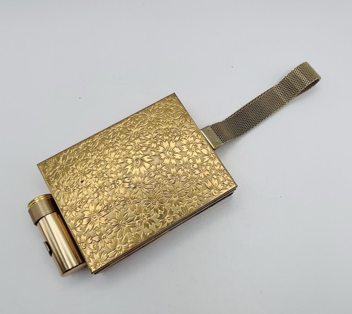 Vintage gold tone powder - tone,