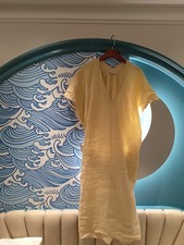 Zara Yellow Dress With Pockets / Kaftan/ Throw On Size S