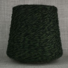 SUPER SOFT BRUSHED DK YARN BIG 500g CONE GREEN BLACK MOHAIR FEEL FURRY KNITTING