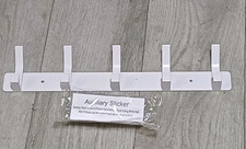 NEW WHITE 5 PRONG COAT HOOK RACK