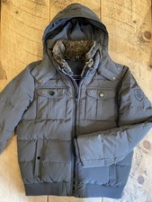 Mens Tommy Hilfiger winter jacket. DOUG Down bomber Faux Fur Collar Grey.Size XL
