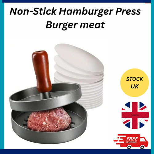 Burger press round stainless - press,