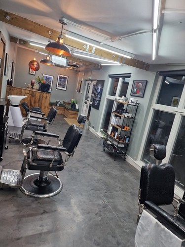 Barber chairs made the - barber, by