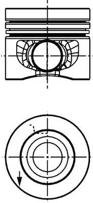 Kolbenschmidt 40558610 piston - kolbenschmidt,
