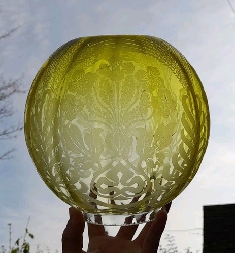Victorian yellow acid etched - victorian,