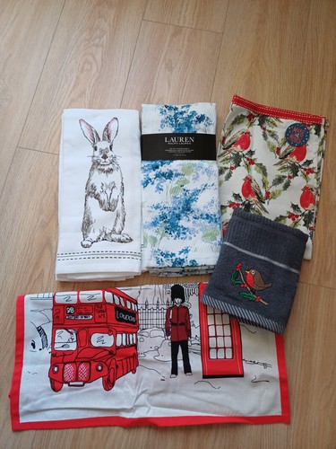 Mixed designs tea towel - mixed, x7