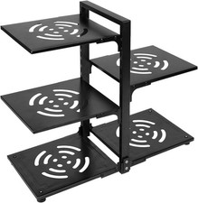 5-Tier Pots and Pans Organiser Rack, Adjustable Non-slip Dividers