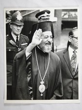 Archbishop Makarios President Cyprus Robin Edmonds UK Commissioner 1971 Photo
