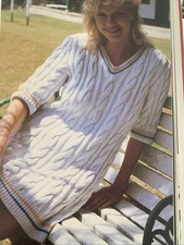 Knitting Pattern Cabled Jumper