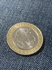 2016 comedy william shakespeare 2 pound coin jester Upside Down Writing Queens